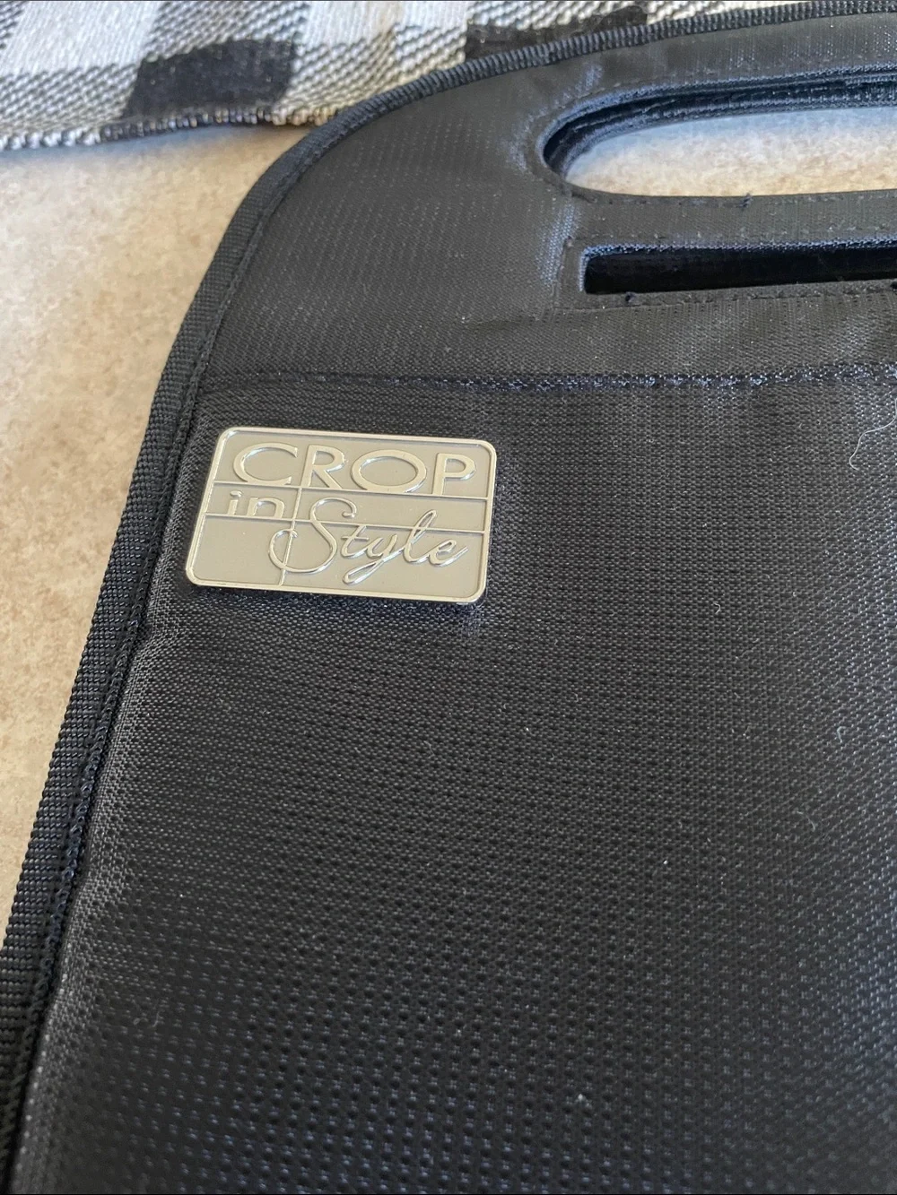 Crop Shop Boutique Black Men's Briefcase with Subtle Silver Trim